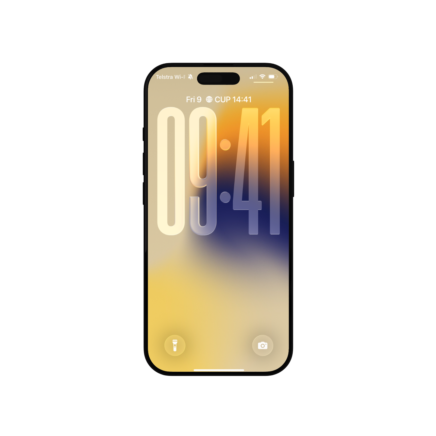Vibrant Sunset Yellow | Gradient iPhone Wallpaper Set of 3 (G-027)