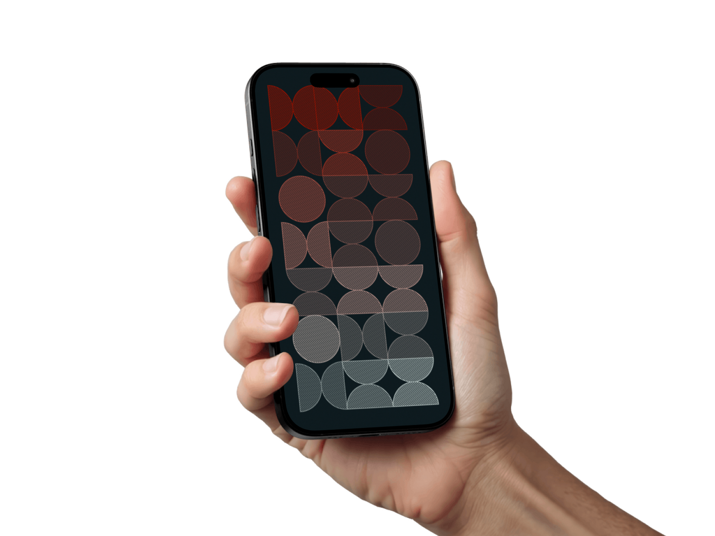 Dark Bauhaus | Minimalist iPhone Wallpaper Set of 3 (G-038)