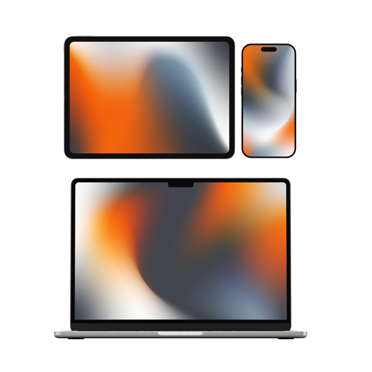 Ember Curve | Premium Wallpaper Set for iPhone iPad and Mac (T-056)