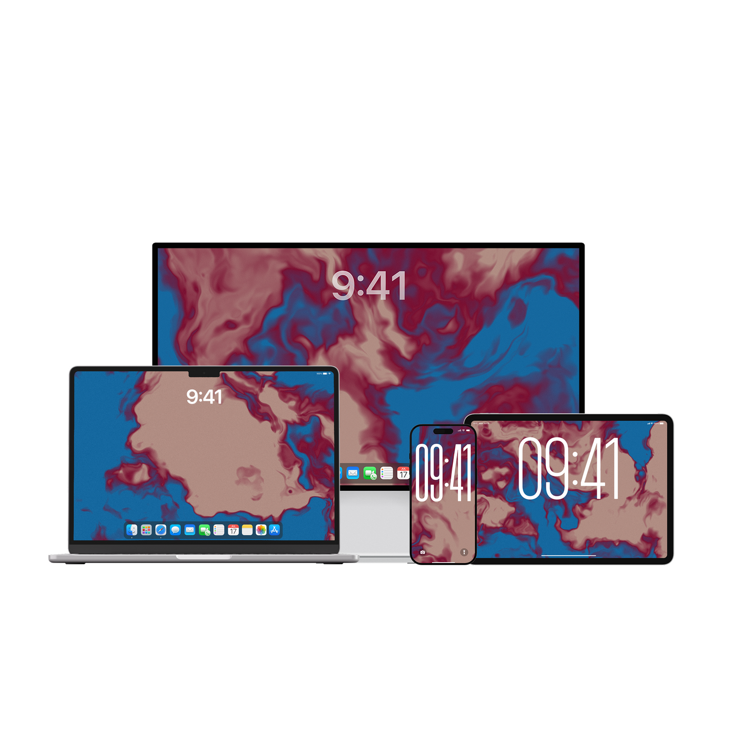 Marble Tide | Premium Wallpaper Set for iPhone iPad and Mac (T-067)