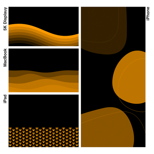 Amber Dune | Premium Wallpaper Set for iPhone iPad and Mac (T-076)
