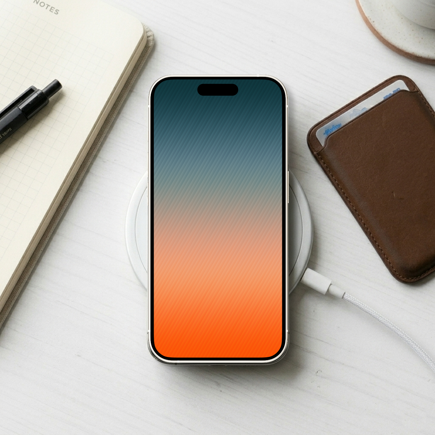 Horizon Dusk | Dual Minimalist iPhone Wallpaper (D-001)