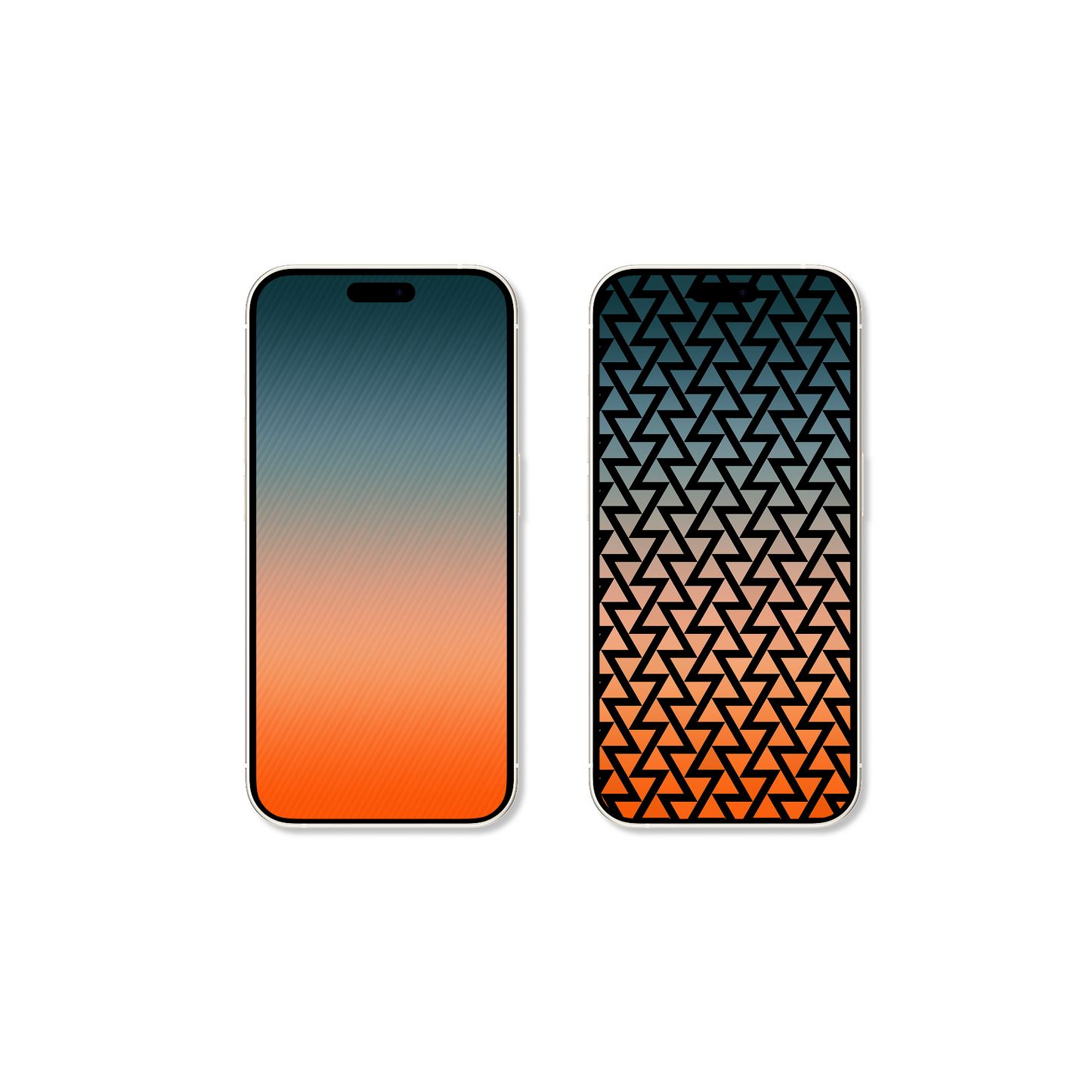 Horizon Dusk | Dual Minimalist iPhone Wallpaper (D-001)