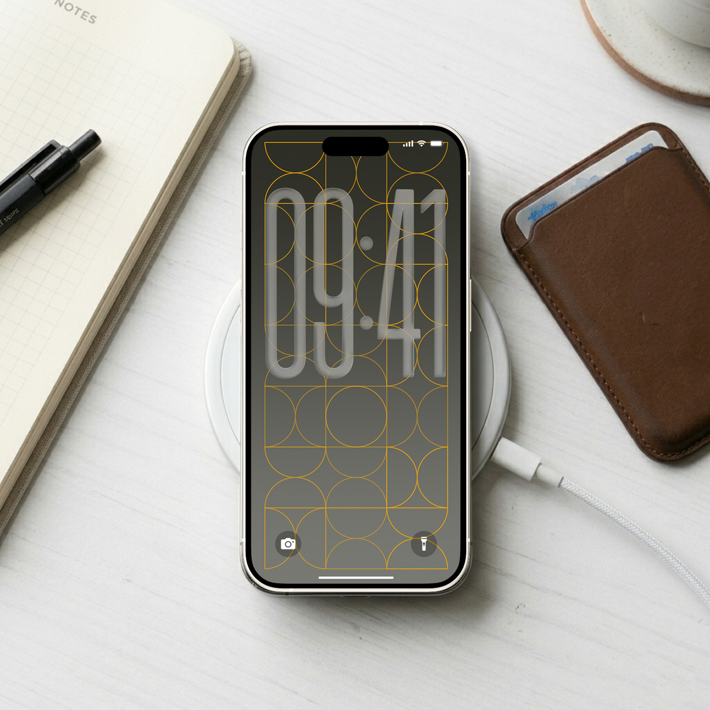Art Deco | Dual Minimalist iPhone Wallpaper (D-002)