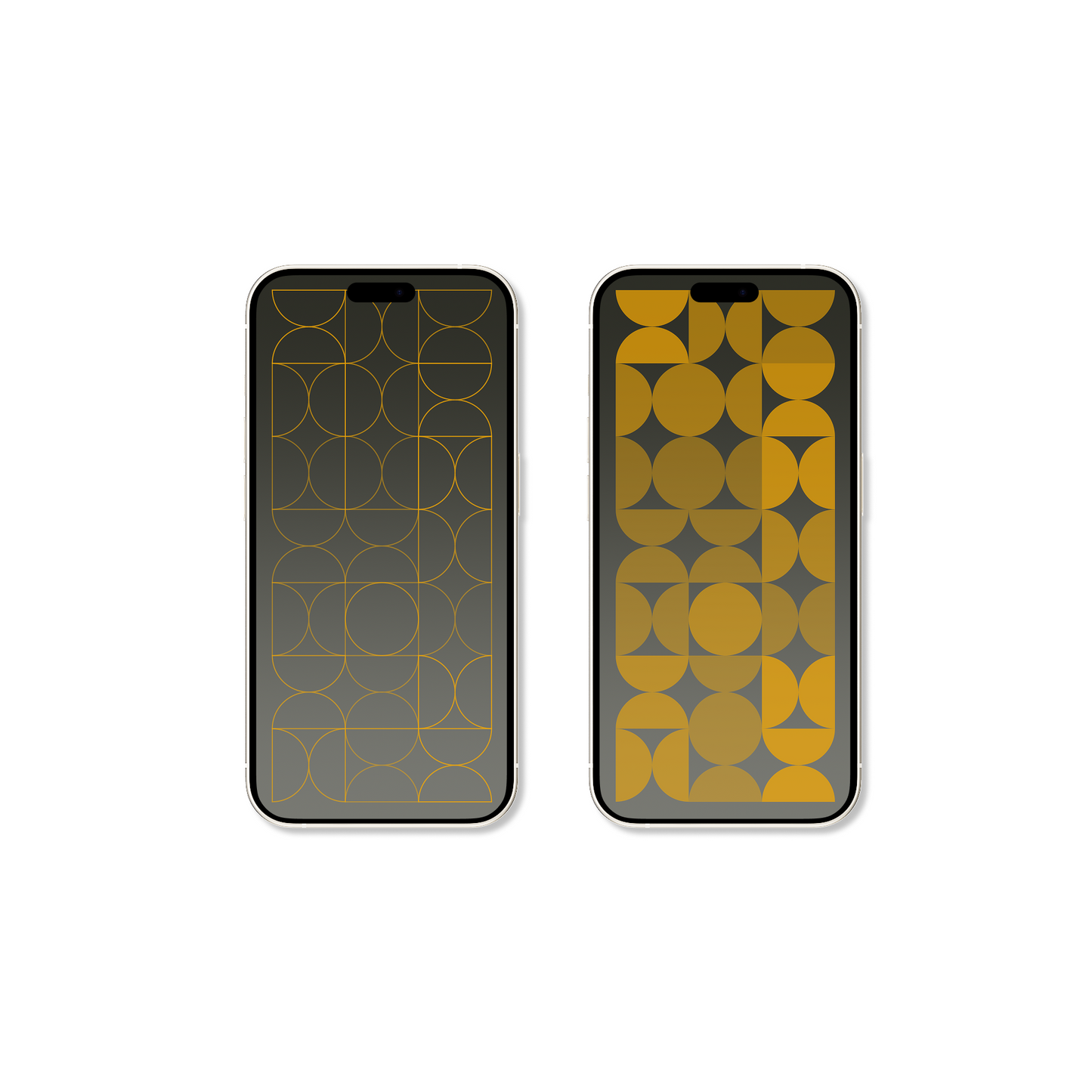 Art Deco | Dual Minimalist iPhone Wallpaper (D-002)