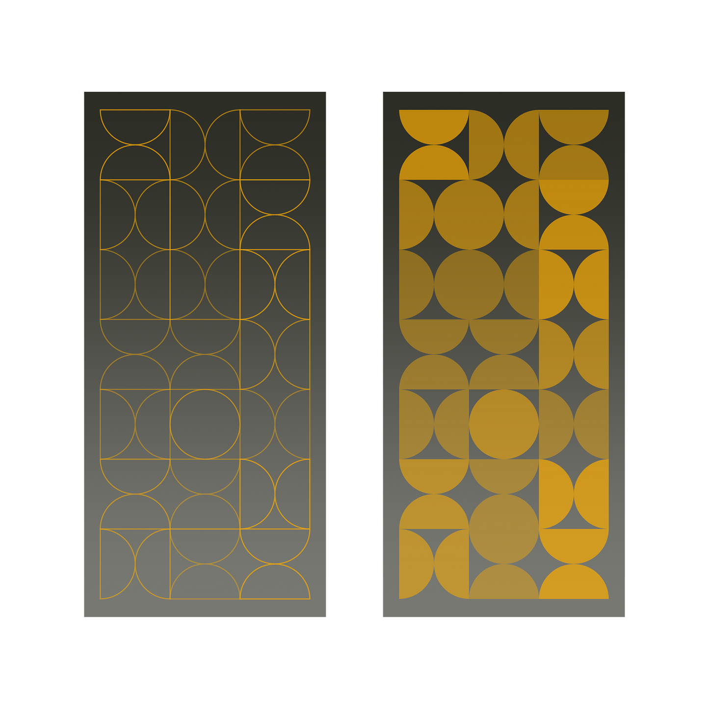 Art Deco | Dual Minimalist iPhone Wallpaper (D-002)