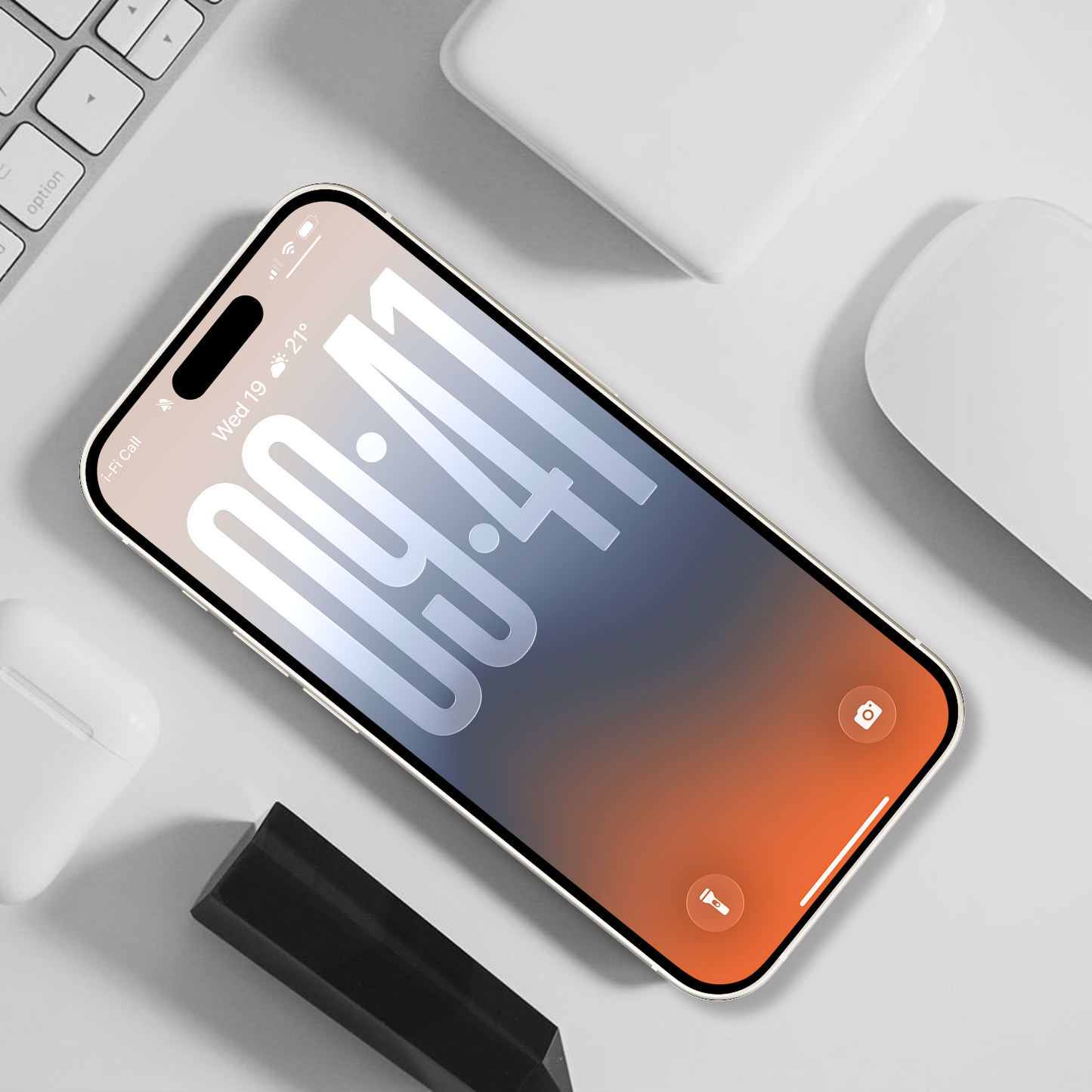 Warm Sunset Fade | Summer iPhone Wallpaper Set of 3 (G-009)