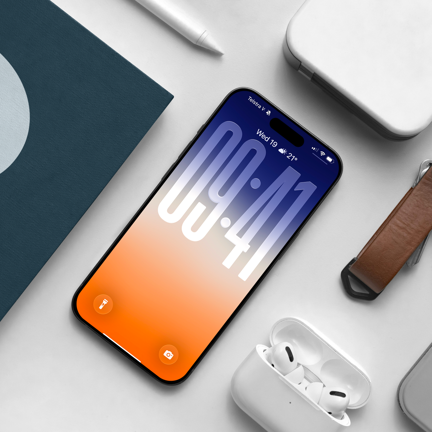 Warm Sunset Fade | Summer iPhone Wallpaper Set of 3 (G-009)