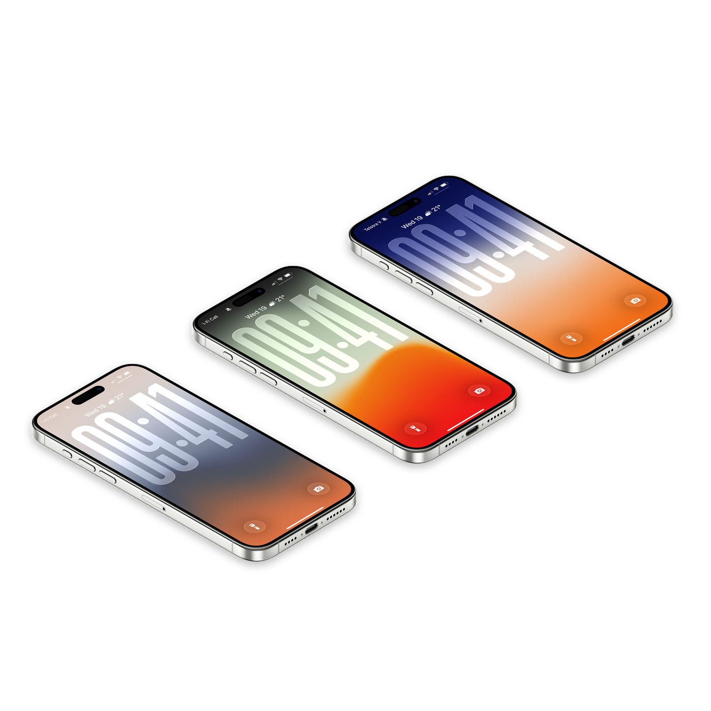 Warm Sunset Fade | Summer iPhone Wallpaper Set of 3 (G-009)