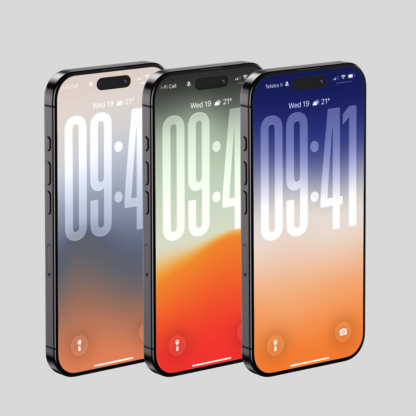 Warm Sunset Fade | Summer iPhone Wallpaper Set of 3 (G-009)