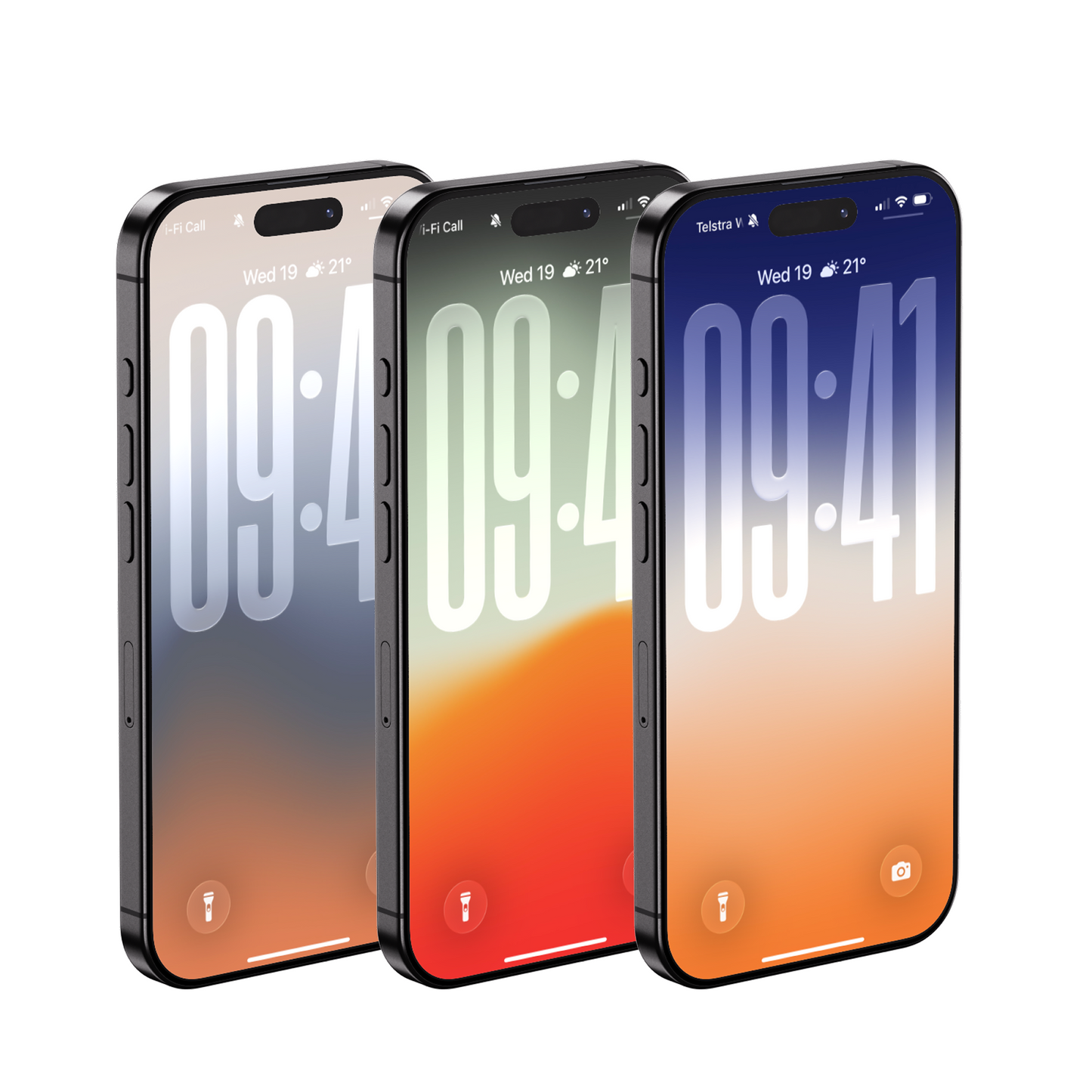 Warm Sunset Fade | Summer iPhone Wallpaper Set of 3 (G-009)