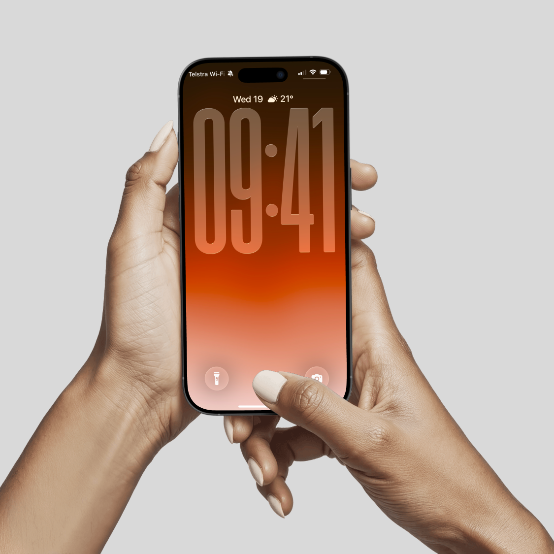 Twilight Ember Gradient | Cozy iPhone Wallpaper Set of 3 (G-010)