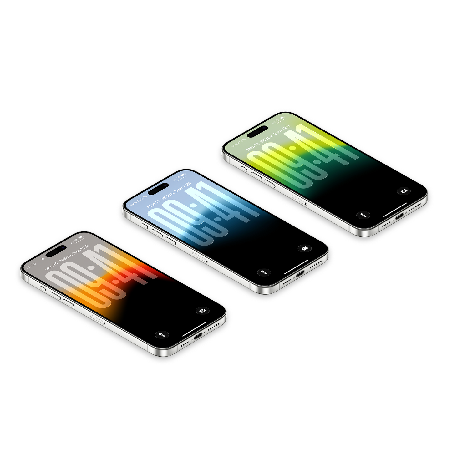 Radiant Dark Gradient | Dark iPhone Wallpaper Set of 3 (G-011)