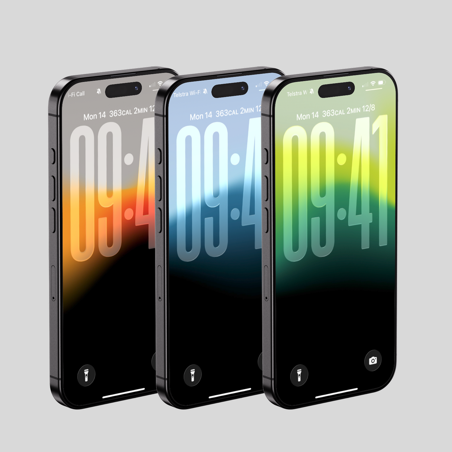 Radiant Dark Gradient | Dark iPhone Wallpaper Set of 3 (G-011)