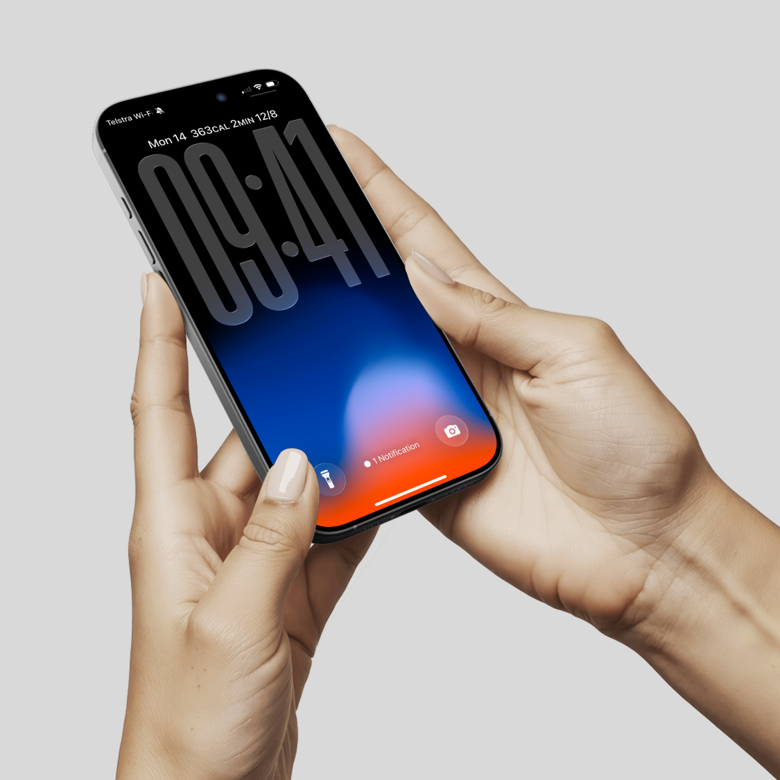 Intense Gradient Ember | Dark iPhone Wallpaper Set of 3 (G-012)