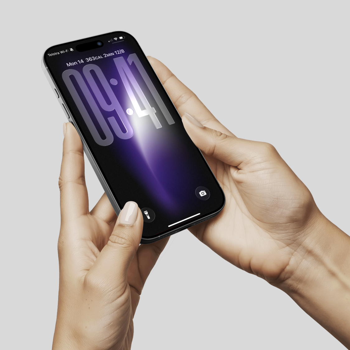 Mystic Purple Aura | Dark iPhone Wallpaper Set of 3 (G-014)