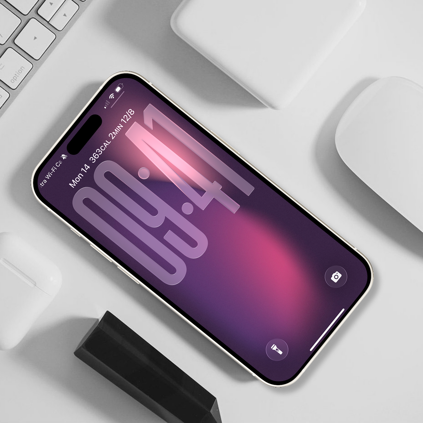 Mystic Purple Aura | Dark iPhone Wallpaper Set of 3 (G-014)