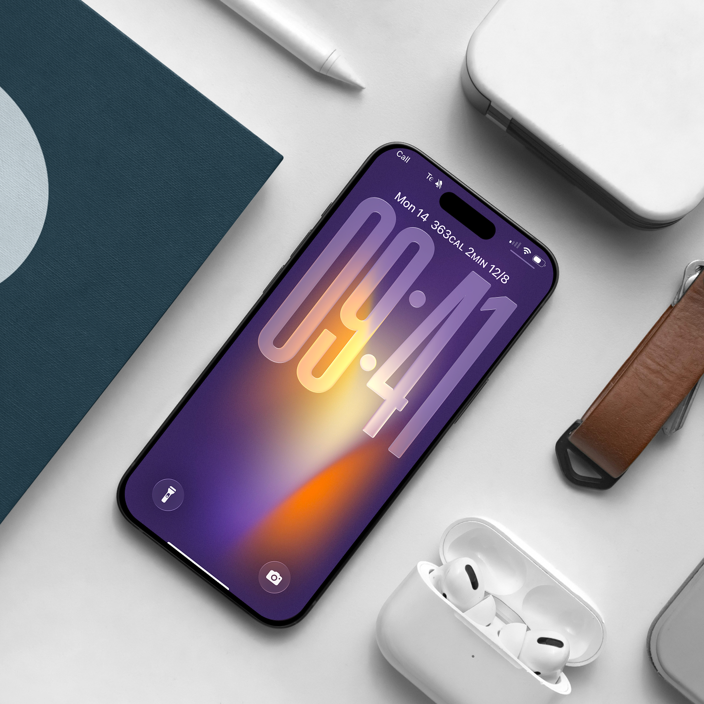 Mystic Purple Aura | Dark iPhone Wallpaper Set of 3 (G-014)