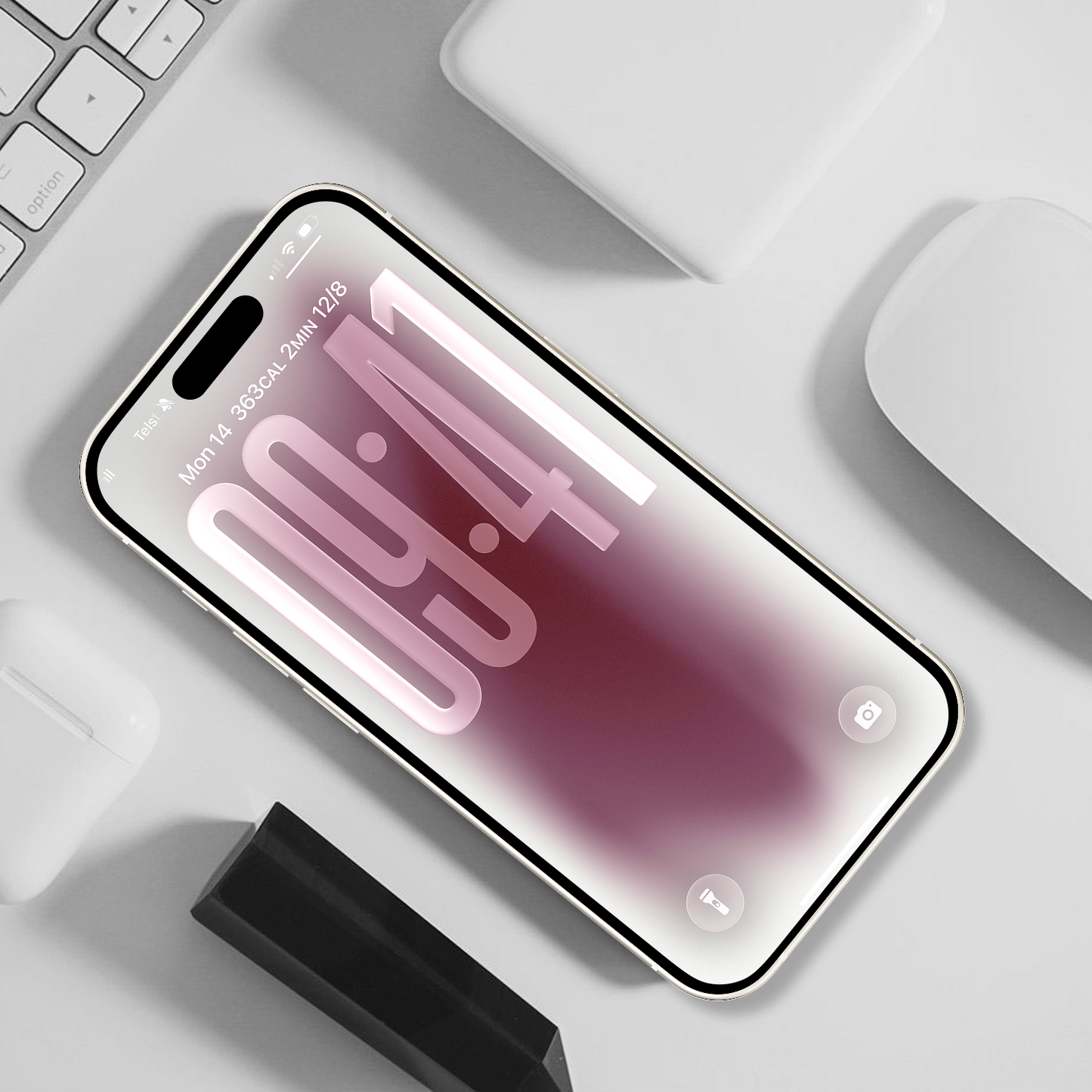Dreamy Blush Gradient | Light iPhone Wallpaper Set of 3 (G-015)