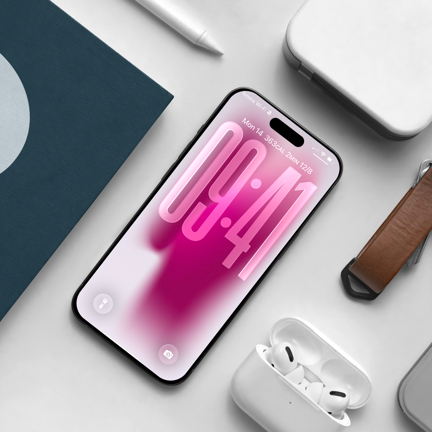 Dreamy Blush Gradient | Light iPhone Wallpaper Set of 3 (G-015)