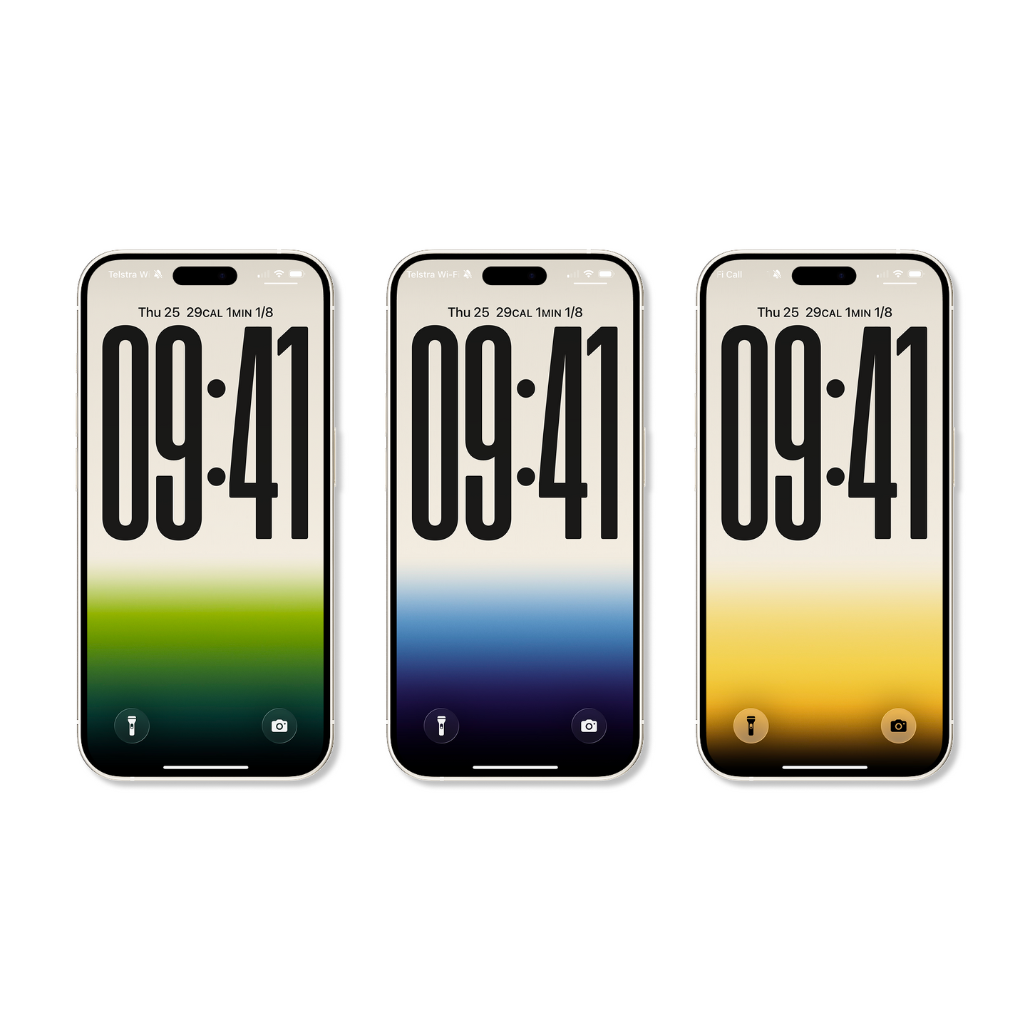 Serene Gradient Harmony | Aesthetic iPhone Wallpaper Set of 3 (G-021)