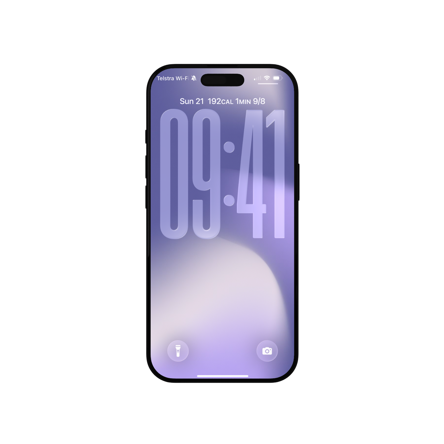 Blue Gradient Lavender | Cool iPhone Wallpaper Set of 3 (G-023)