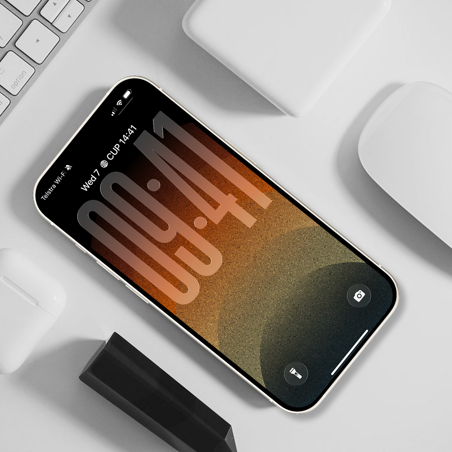 Earthy Gradient Arc | Cozy iPhone Wallpaper Set of 3 (G-025)