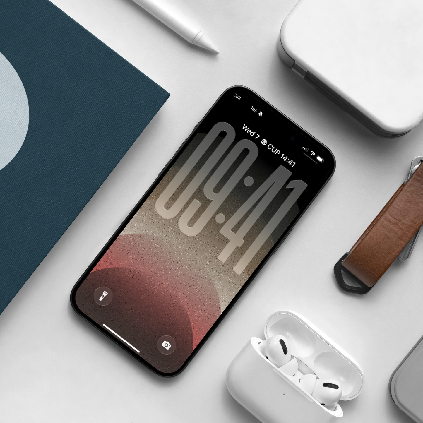 Earthy Gradient Arc | Cozy iPhone Wallpaper Set of 3 (G-025)