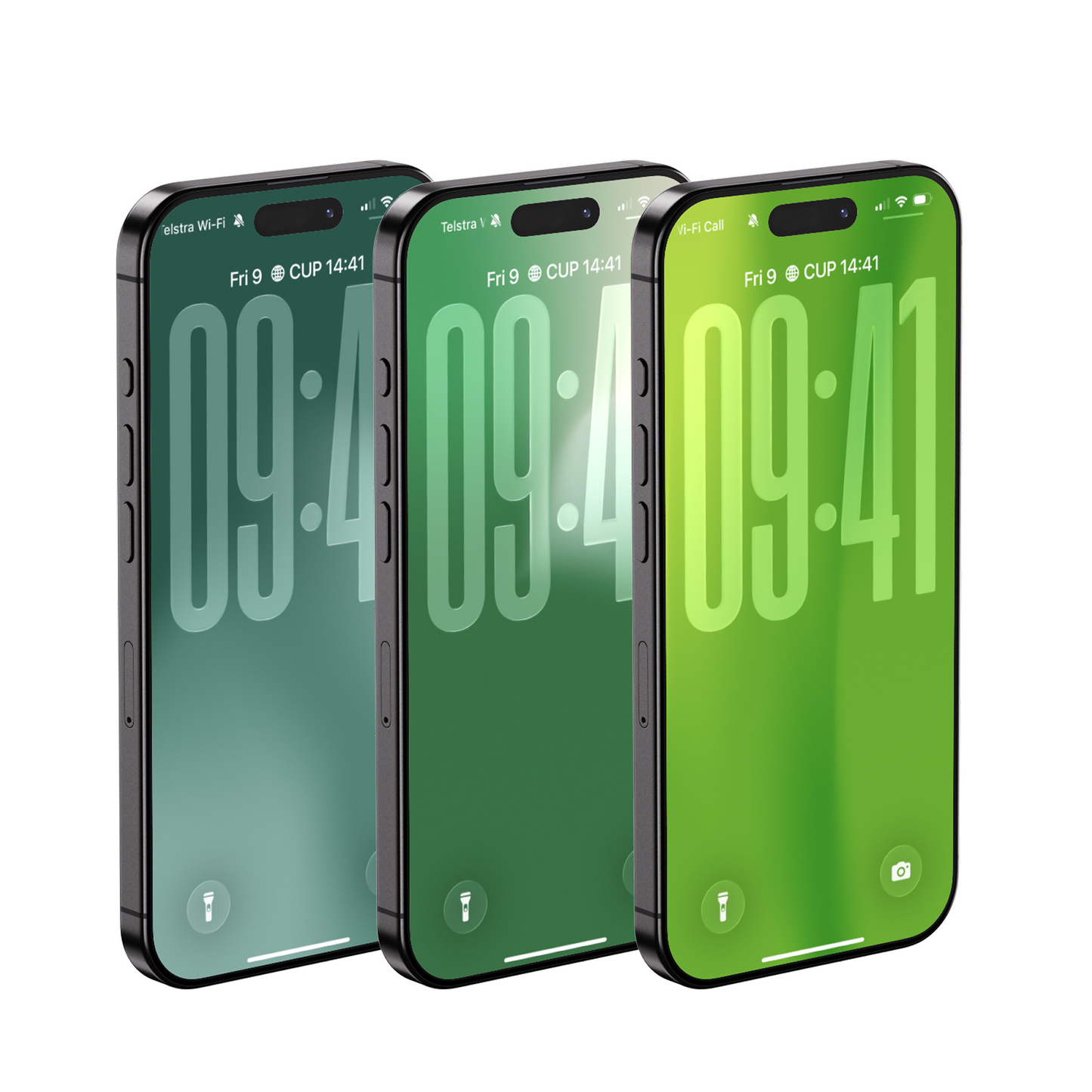 Forest Green Gradient | Chill iPhone Wallpaper Set of 3 (G-026)