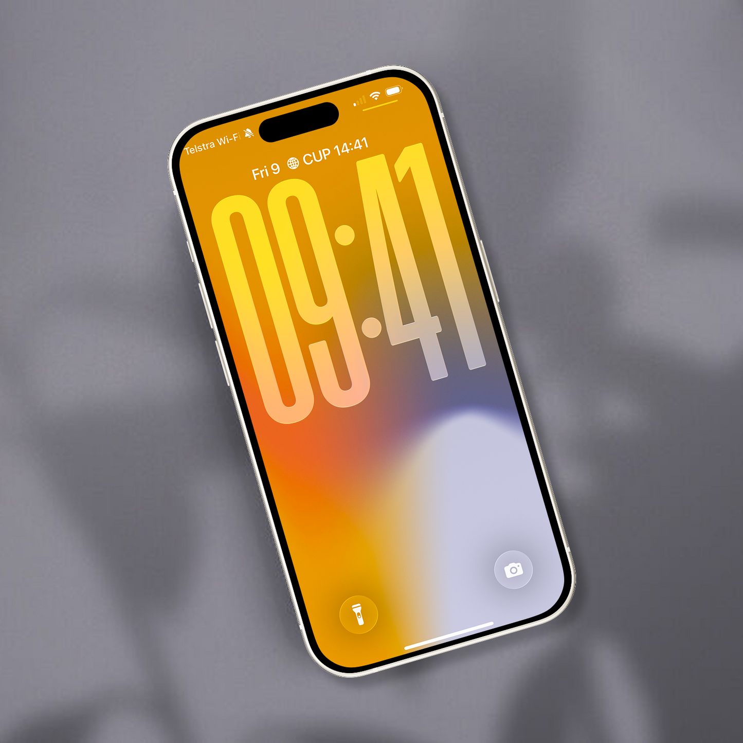 Vibrant Sunset Yellow | Gradient iPhone Wallpaper Set of 3 (G-027)