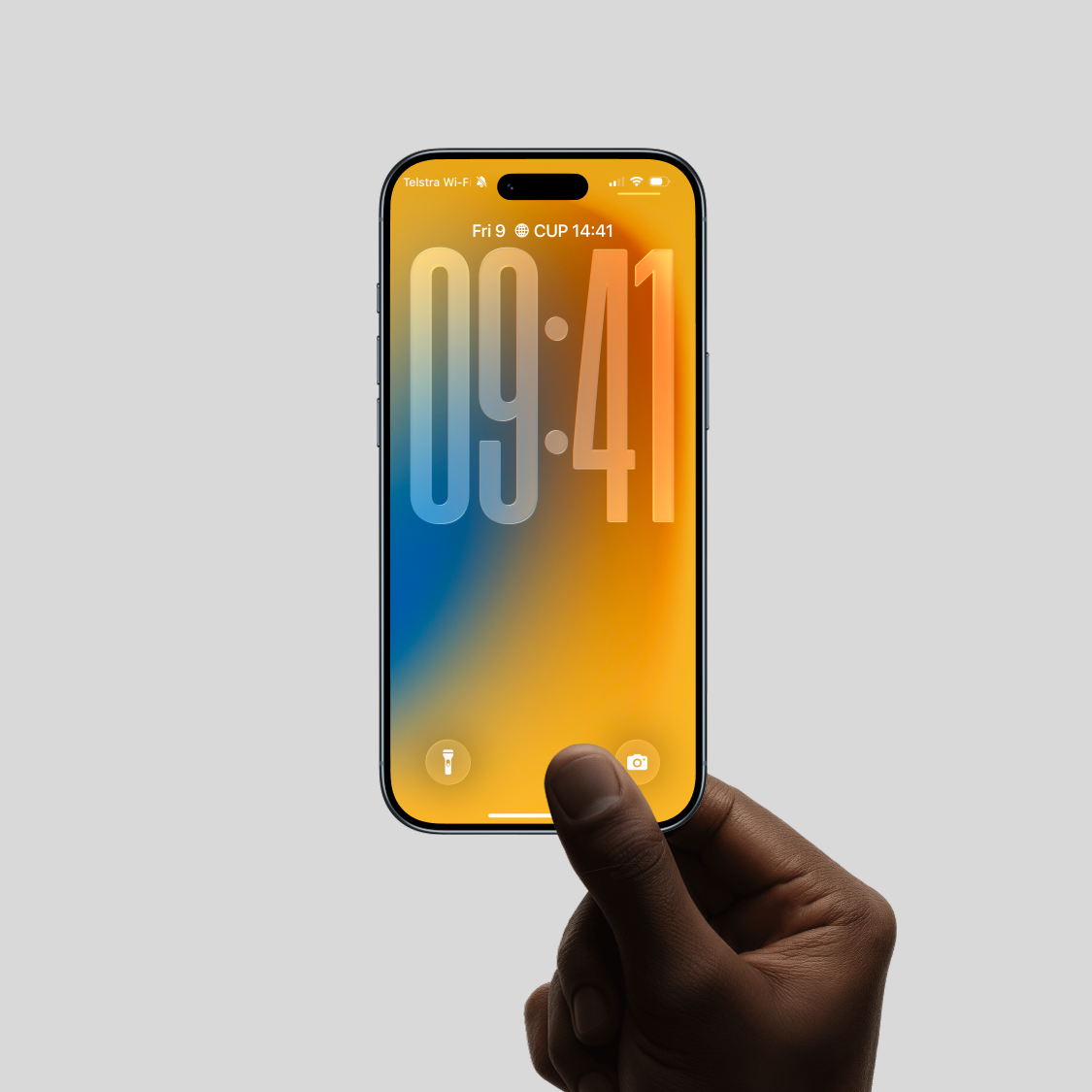 Vibrant Sunset Yellow | Gradient iPhone Wallpaper Set of 3 (G-027)