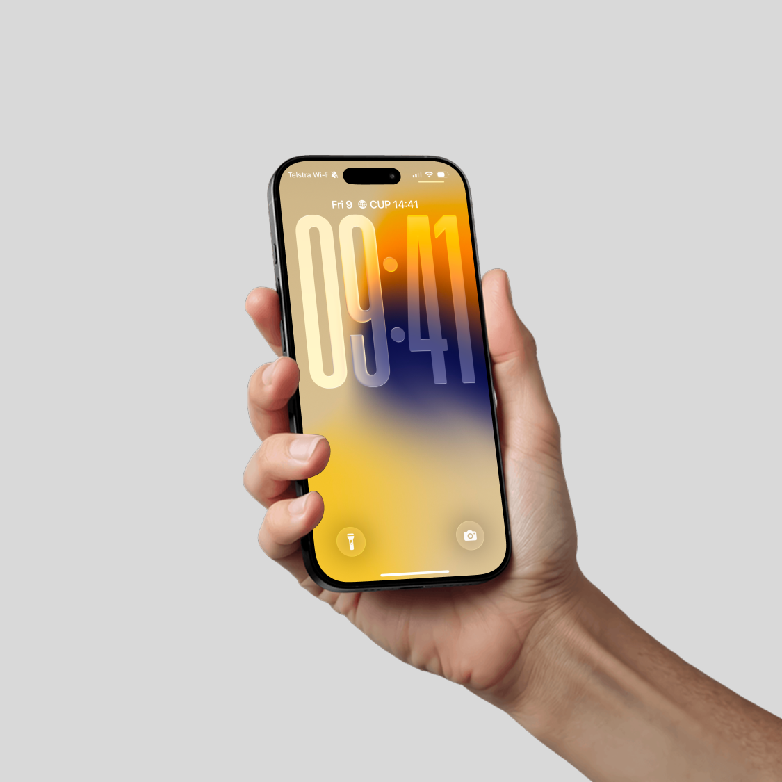 Vibrant Sunset Yellow | Gradient iPhone Wallpaper Set of 3 (G-027)