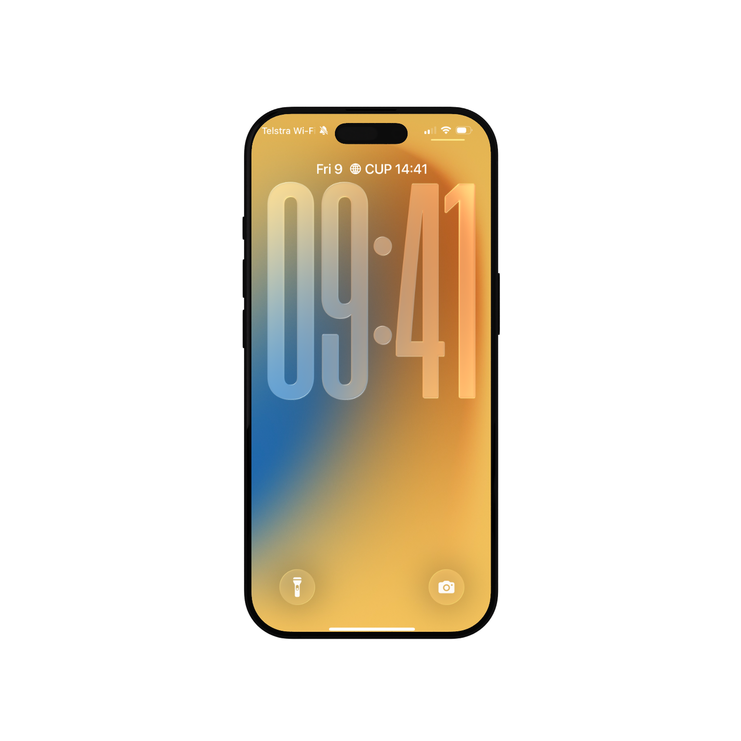 Vibrant Sunset Yellow | Gradient iPhone Wallpaper Set of 3 (G-027)