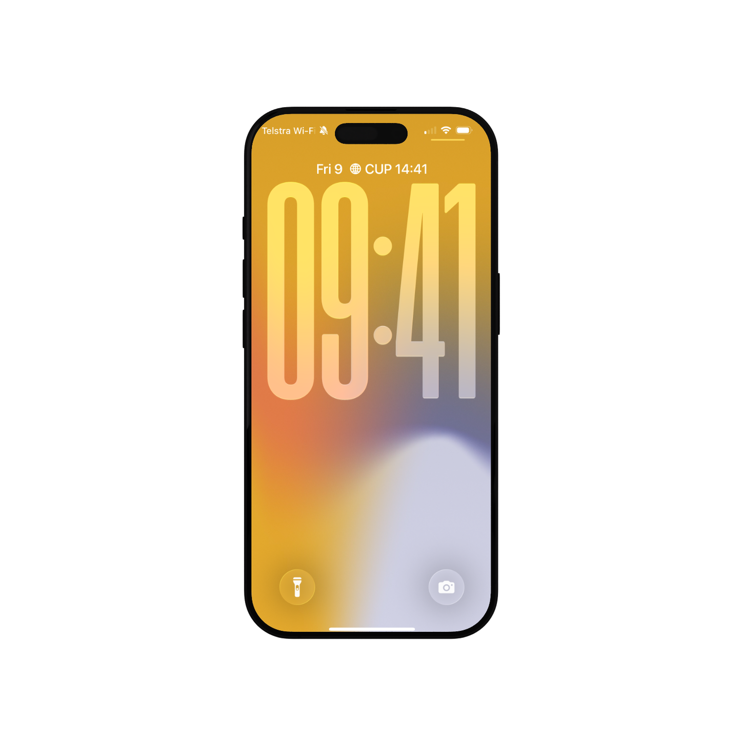 Vibrant Sunset Yellow | Gradient iPhone Wallpaper Set of 3 (G-027)
