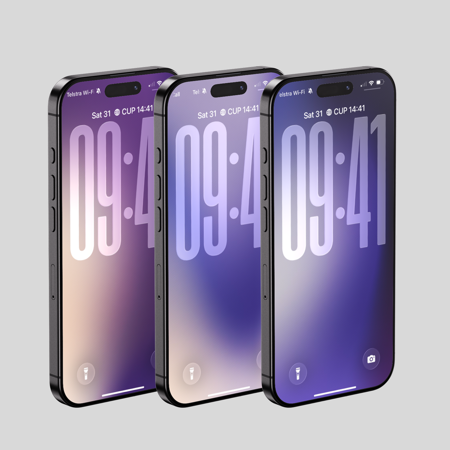 Lavender Mist Purple | iPhone Wallpaper Set of 3 (G-025)