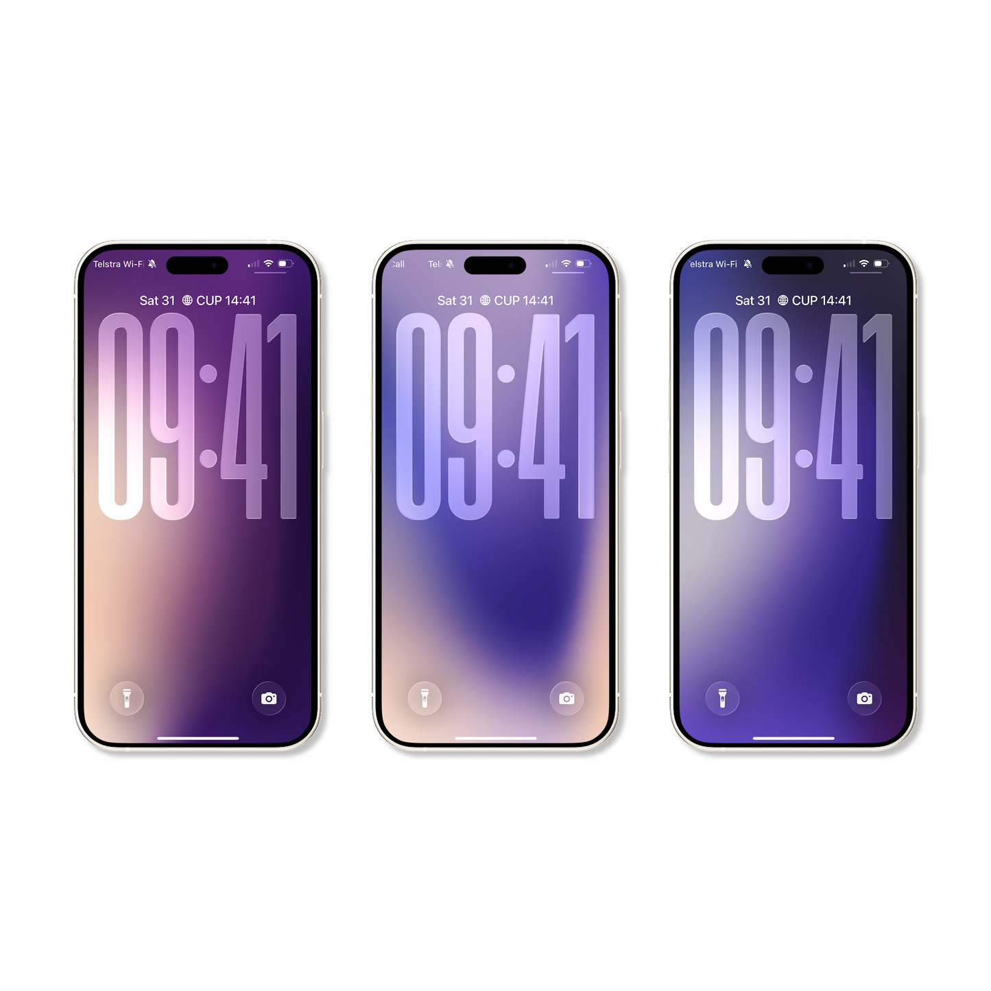 Lavender Mist Purple | iPhone Wallpaper Set of 3 (G-025)