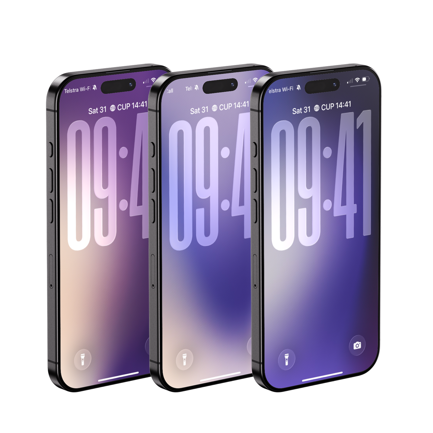 Lavender Mist Purple | iPhone Wallpaper Set of 3 (G-025)