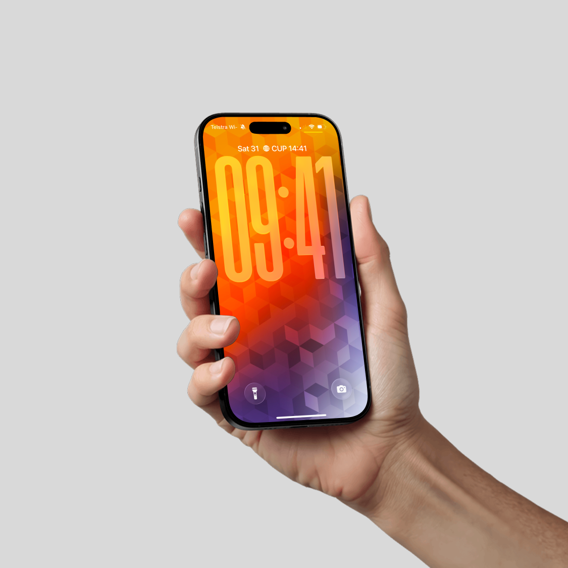 Geometric Prism Radiance | Cool iPhone Wallpaper Set of 3 (G-029)
