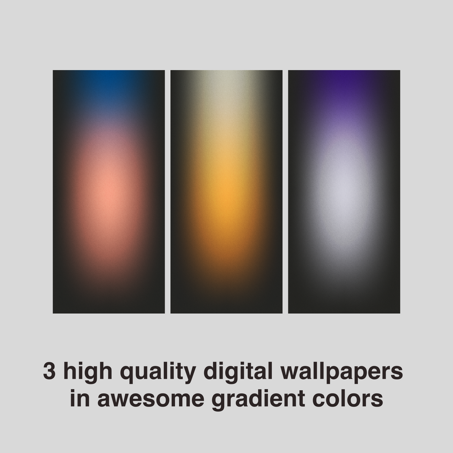 Fresh Emerald Gradient | Minimalist iPhone Wallpaper Set of 3 (G-031)