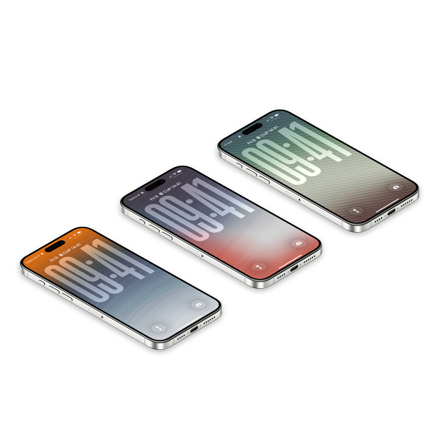 Brushed Velocity Metal | Minimalist iPhone Wallpaper Set of 3 (G-032)