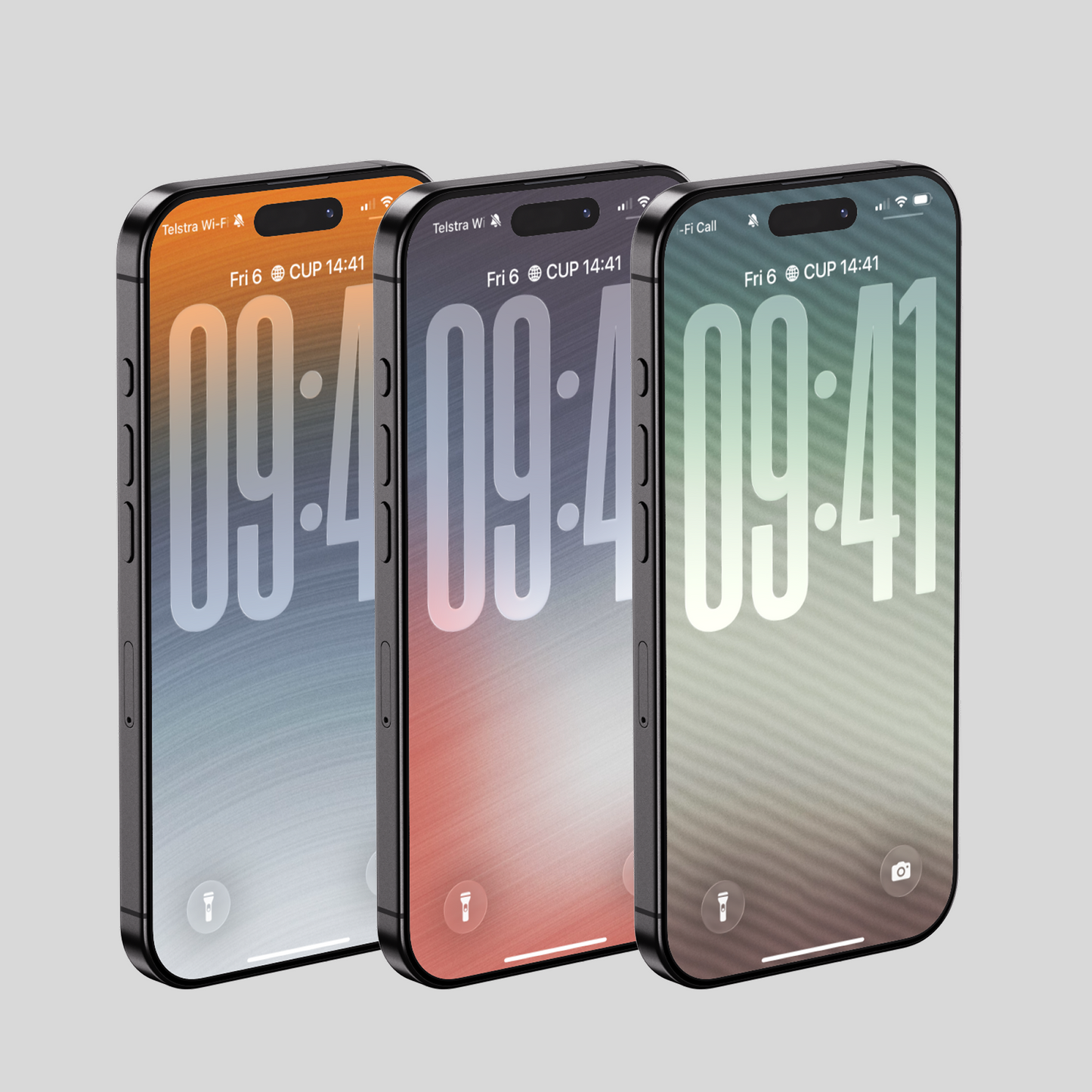 Brushed Velocity Metal | Minimalist iPhone Wallpaper Set of 3 (G-032)