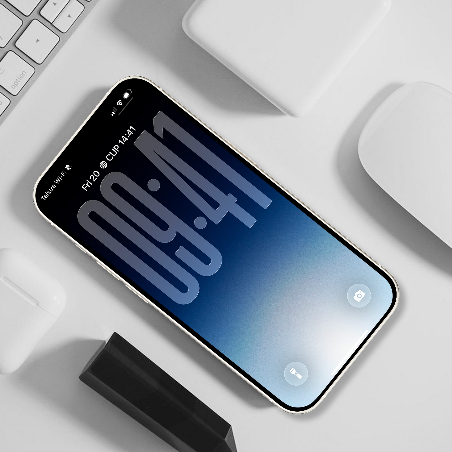Mystic Blue | Minimalist iPhone Wallpaper Set of 3 (G-033)
