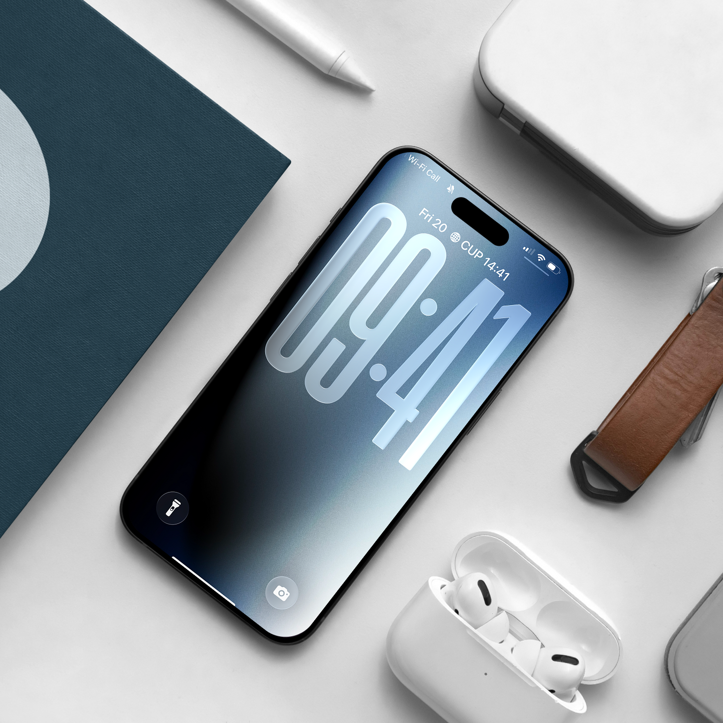 Mystic Blue | Minimalist iPhone Wallpaper Set of 3 (G-033)