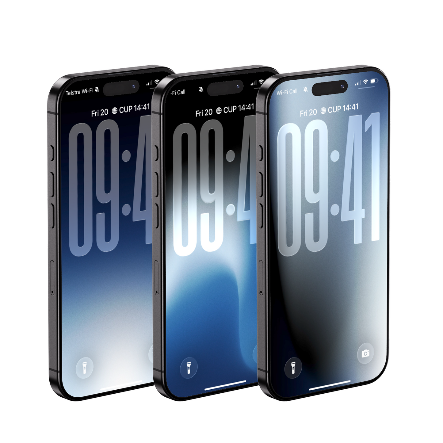 Mystic Blue | Minimalist iPhone Wallpaper Set of 3 (G-033)