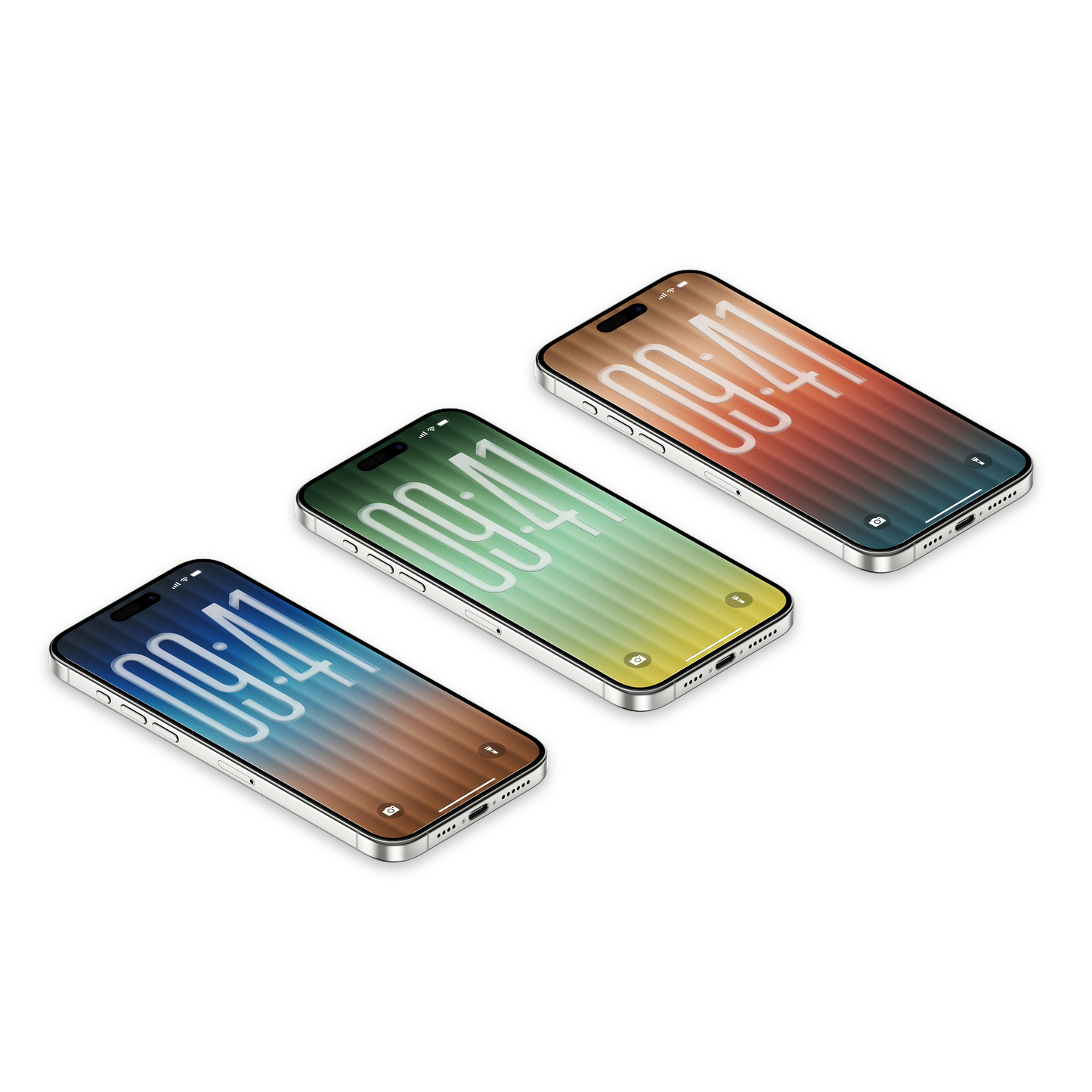 Linear Gradient Flow | Minimalist iPhone Wallpaper Set of 3 (G-034)