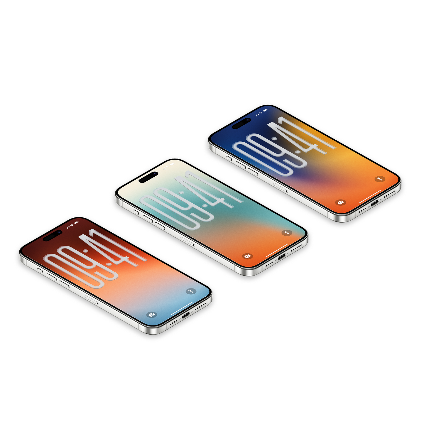 Golden Horizon Blend | Minimalist iPhone Wallpaper Set of 3 (G-036)