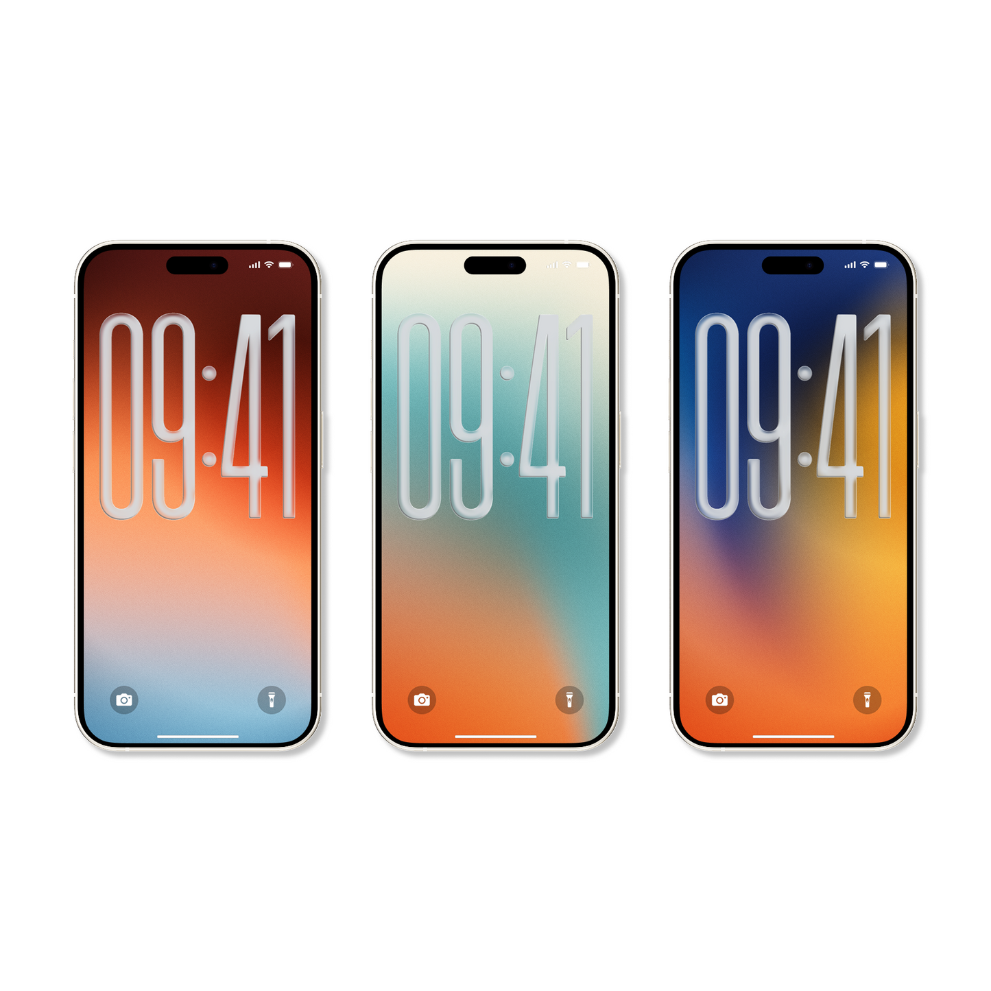 Golden Horizon Blend | Minimalist iPhone Wallpaper Set of 3 (G-036)
