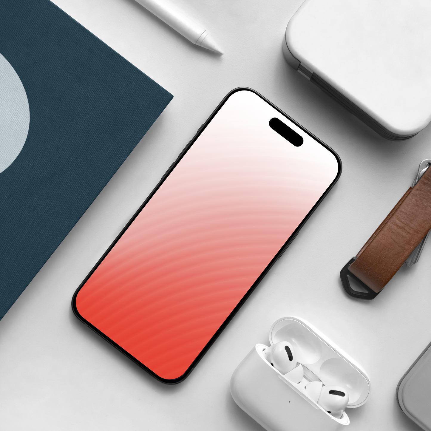 Ripple Wave Gradient | Minimalist iPhone Wallpaper Set of 3 (G-037)