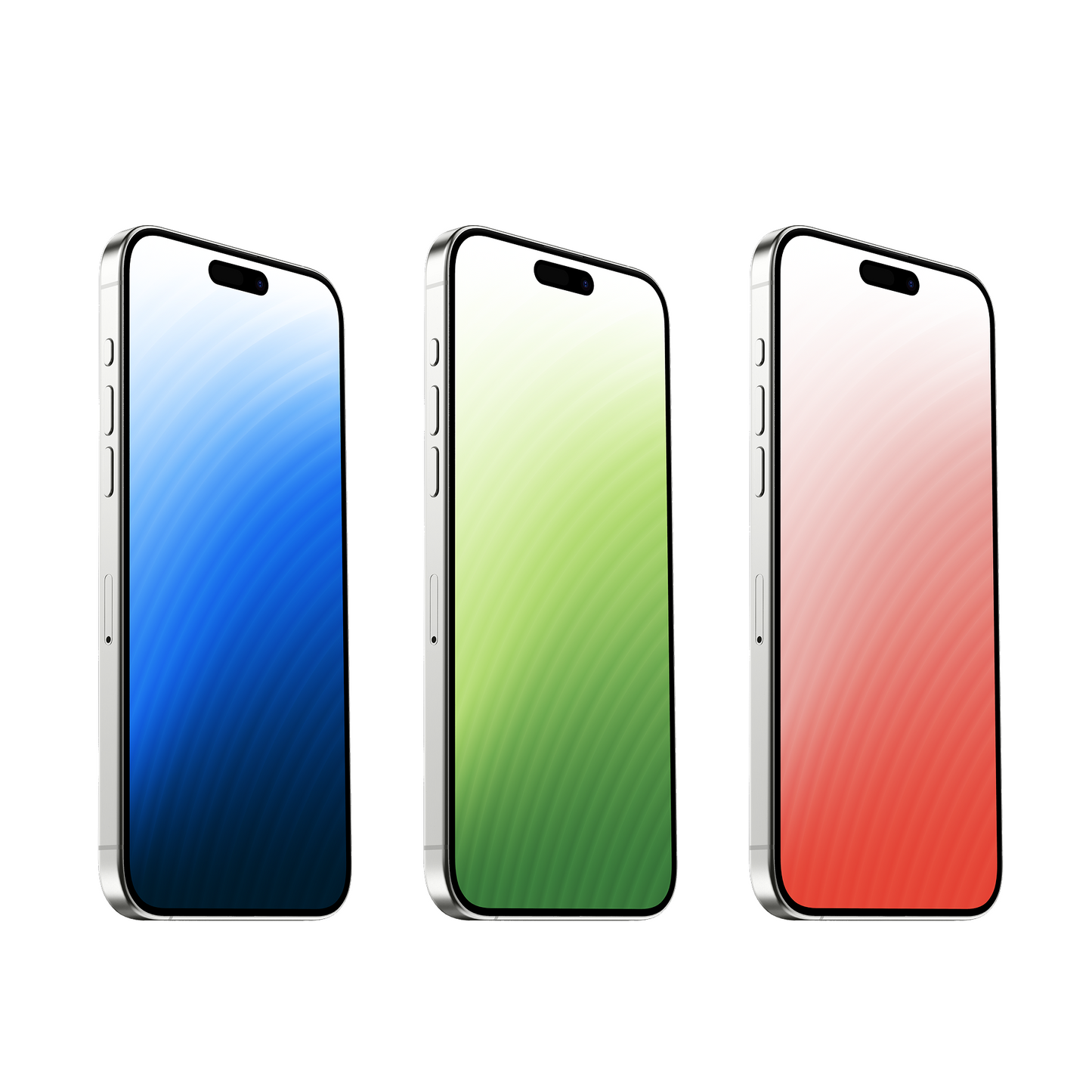Ripple Wave Gradient | Minimalist iPhone Wallpaper Set of 3 (G-037)