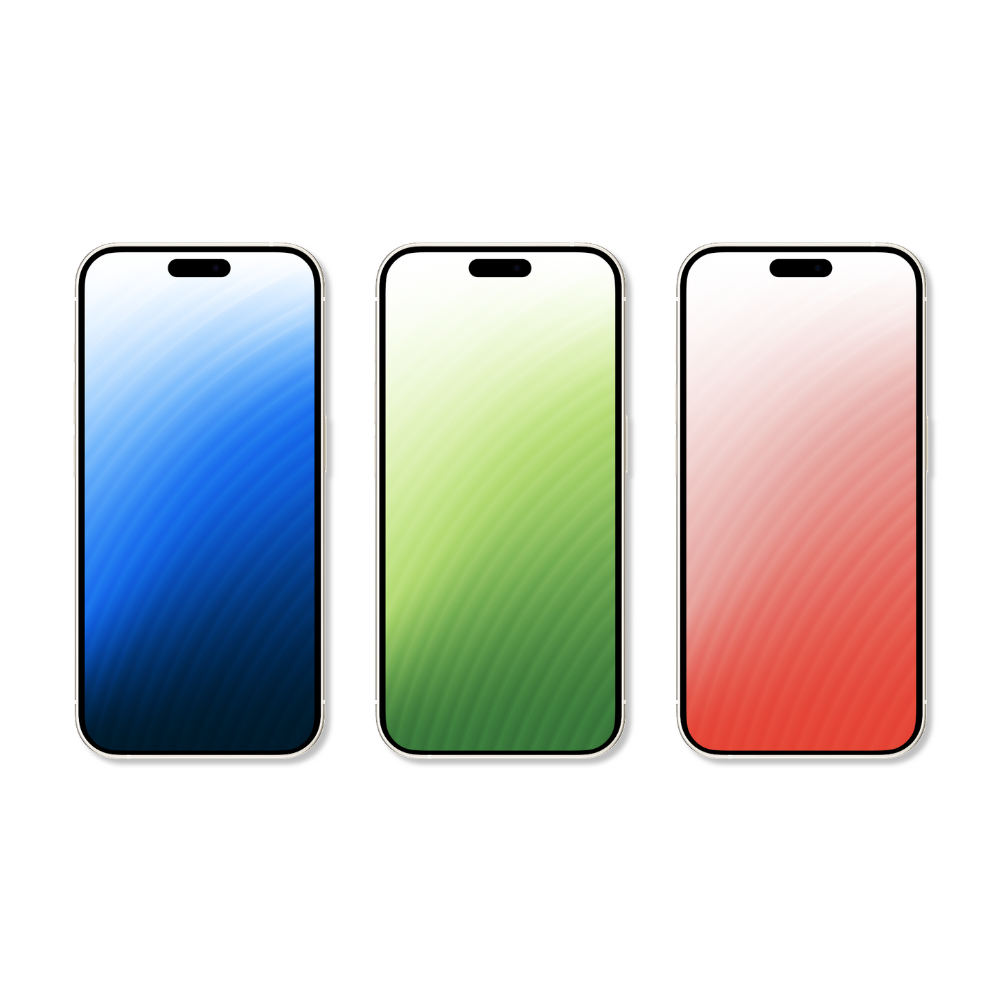 Ripple Wave Gradient | Minimalist iPhone Wallpaper Set of 3 (G-037)